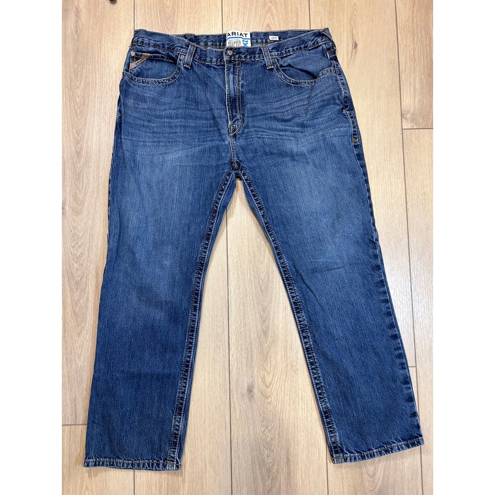 Ariat M2 Traditional Relaxed Boot Cut Mens Blue Jeans 40x32 Medium Wash Denim